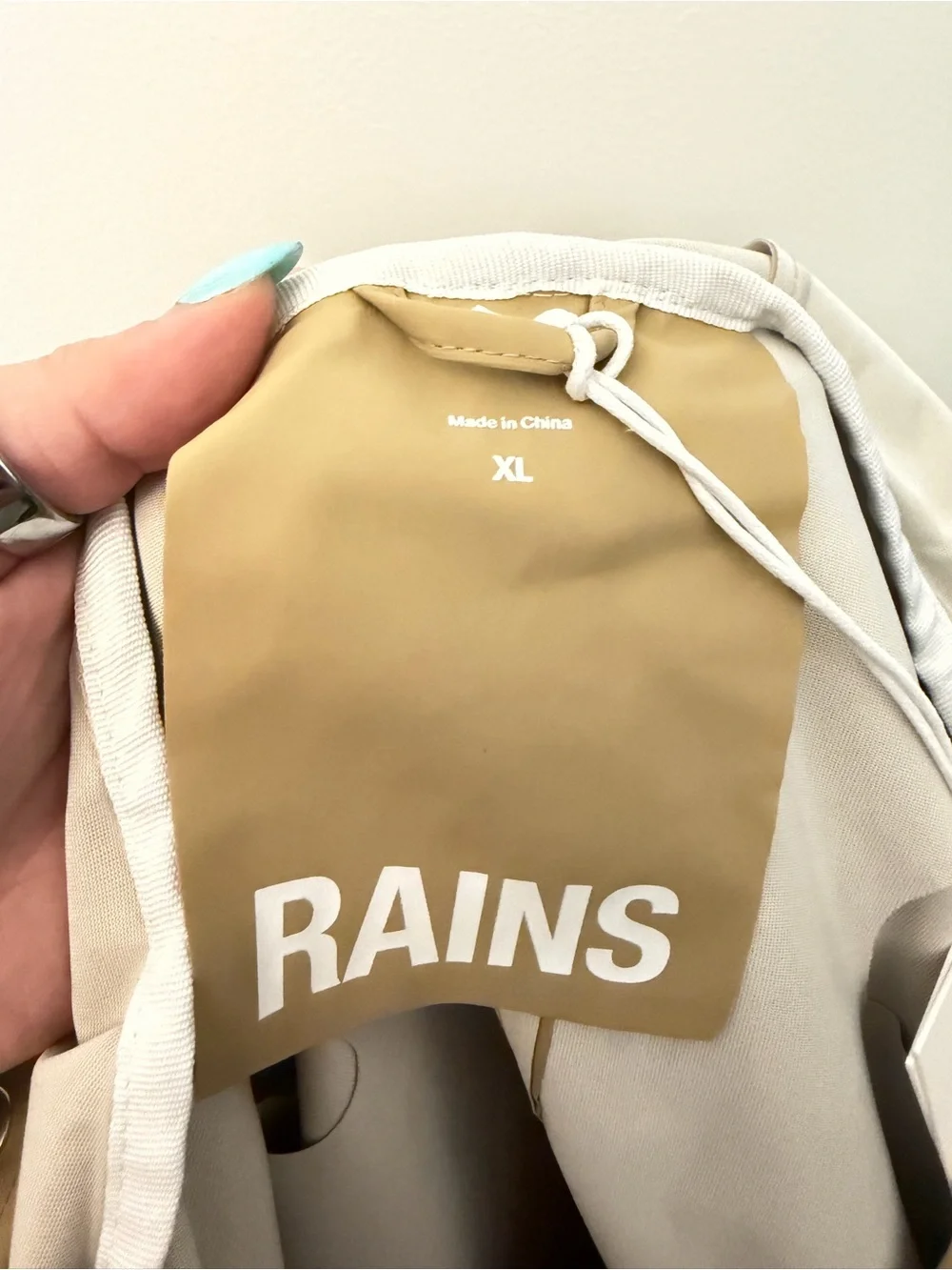 RAINS Jacket W3 Raincoat‎ Sand